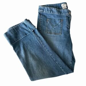 CACHE DENIM CAPRI JEANS WOMENS SIZE‎ 6 PEDAL-PUSHERS Y2K RETRO VINTAGE